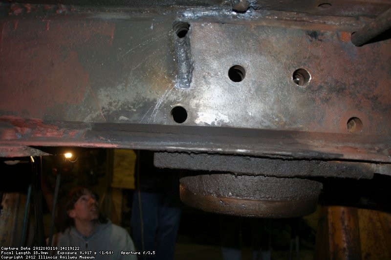 Crack in beam from the rear