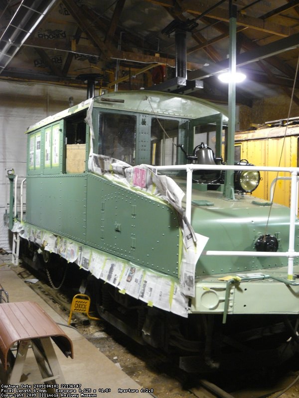 First coat of paint on the side.