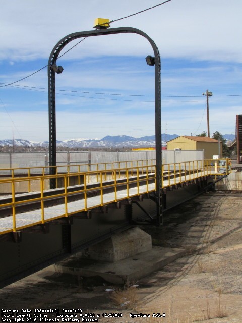 UP 130ft turntable in place at Burnham (Denver)