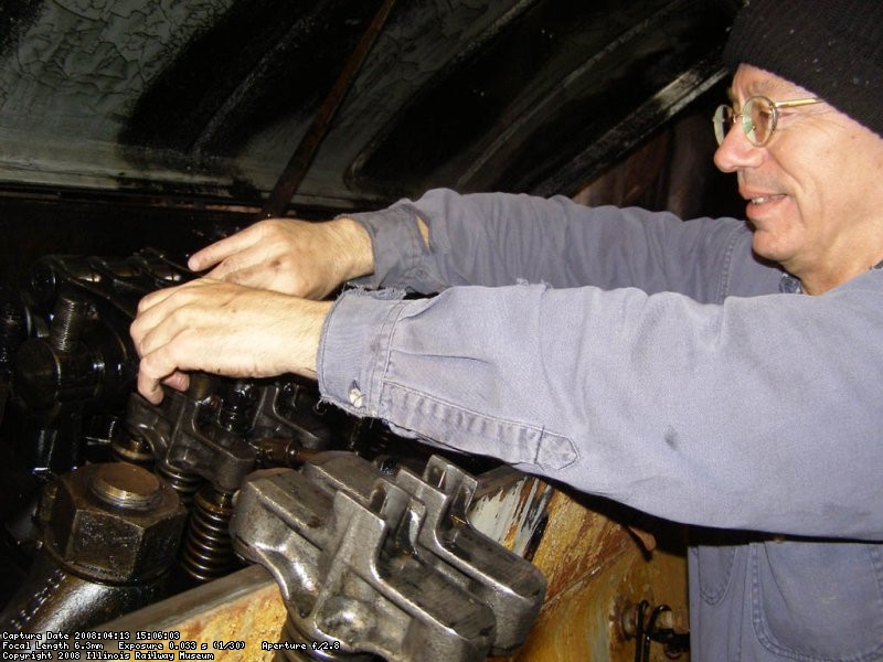 Jim West is about to pull off the Rocker Arm Assembly.