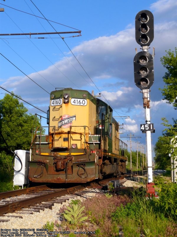 Just another shot of 4160 on its first run down the IRM mainline