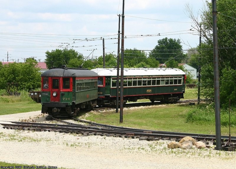 Chicago, North Shore & Milwaukee 714 & 160