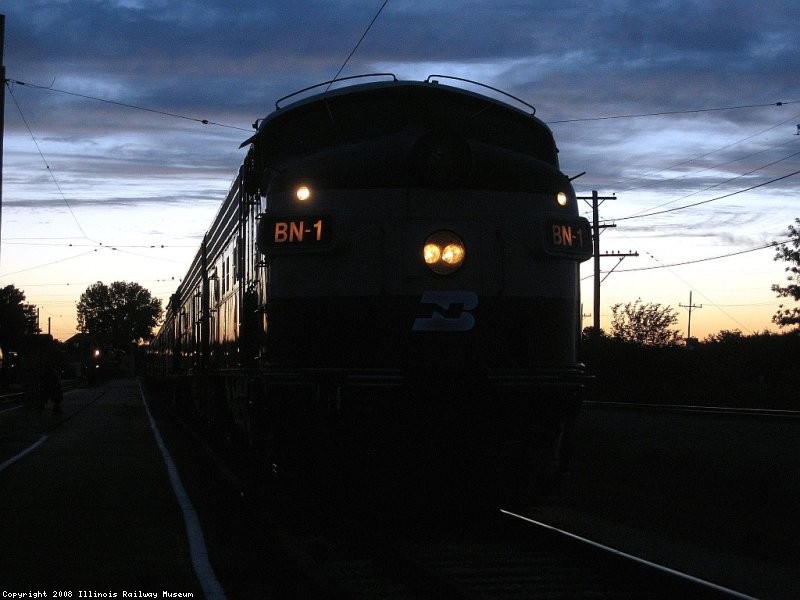 BN1 BN2 BN3 rest on the east end of station tk 2 after a hard day on the "heavyweight" train