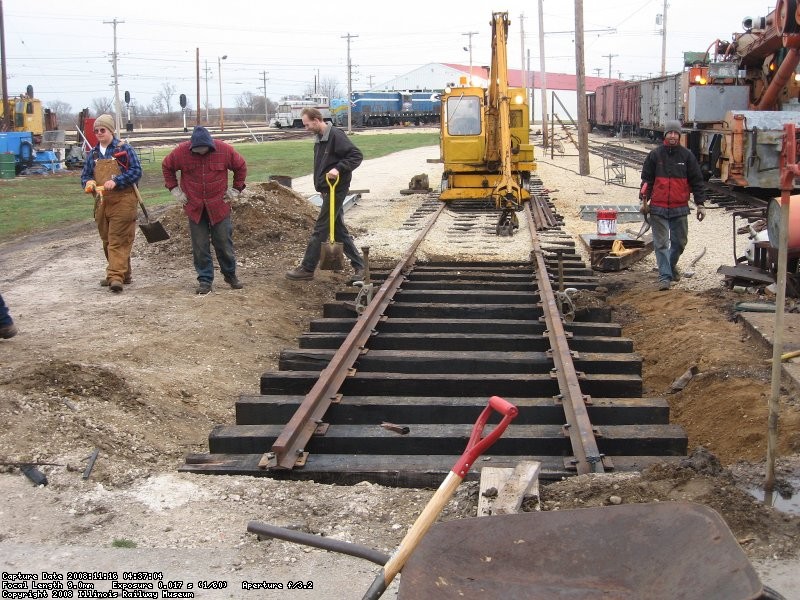 24' of new track for the car shop