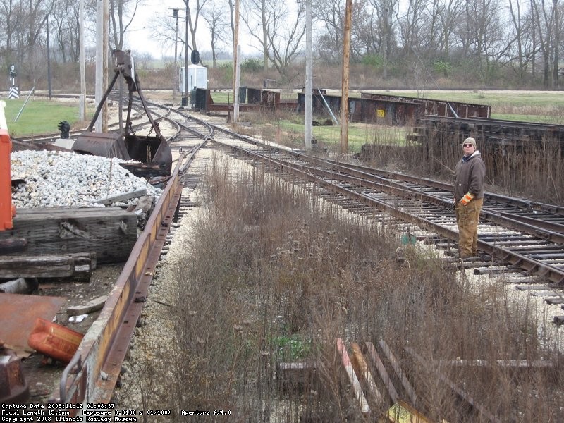 Steve helps get the Burro Crane ready to move to Barn 4