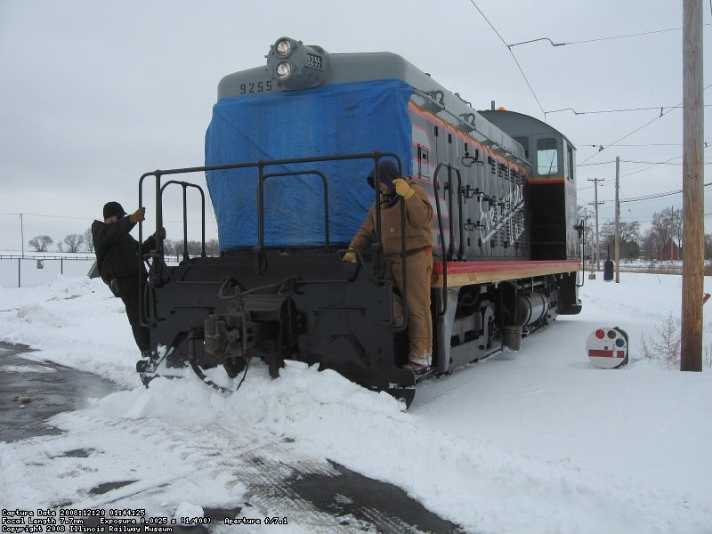 Plowing through the ped crossing on the west wye