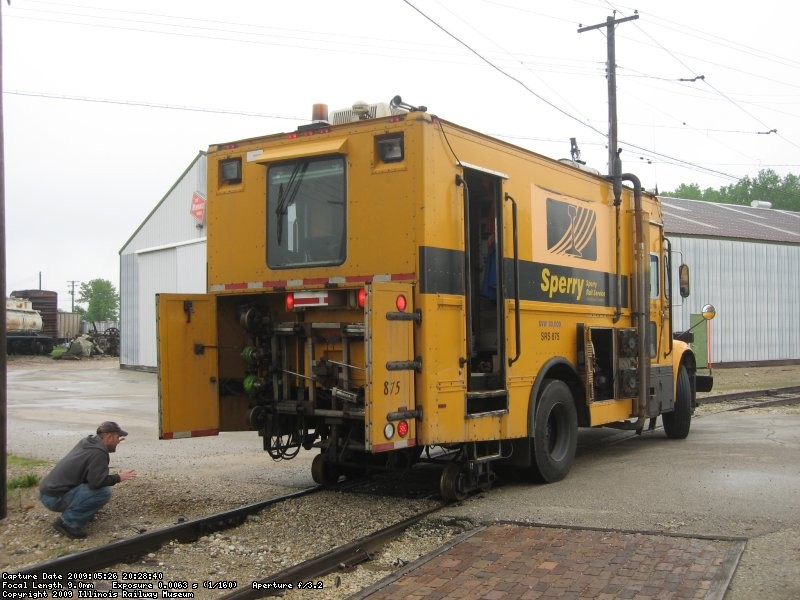 Getting the truck hirail gear set on