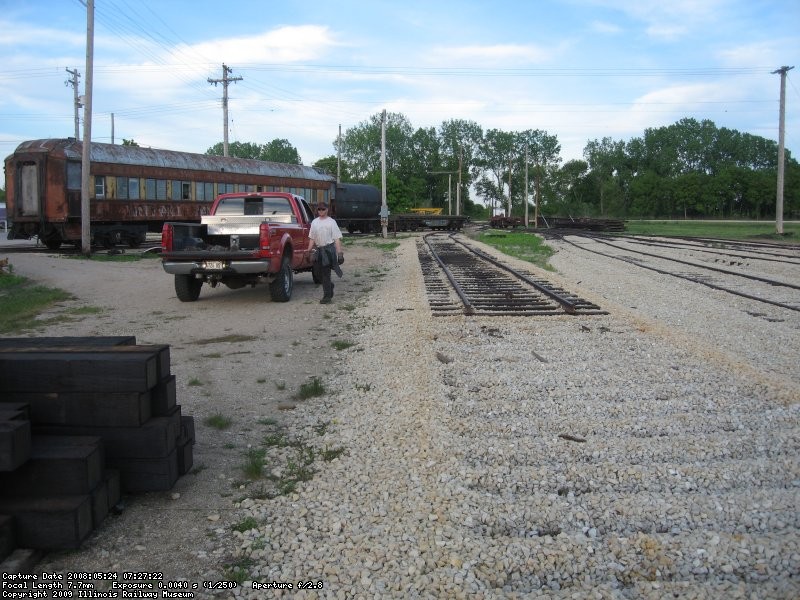 New stub track outside of the Barn