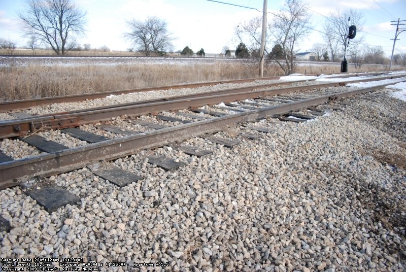 Grading work by Volkmann after ties were installed