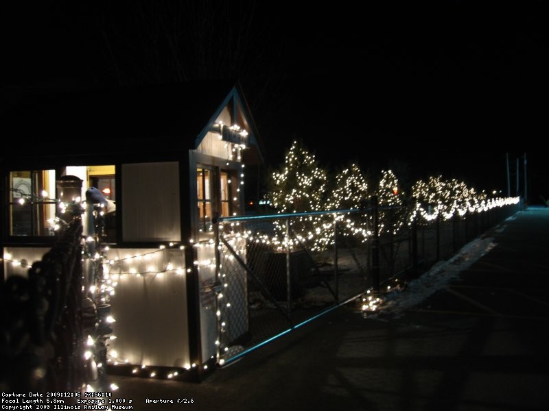 Looking from the admission booth toward the south.