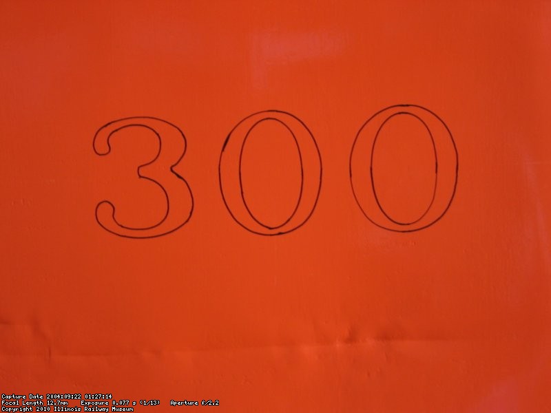 Engine number stenciled to cab
