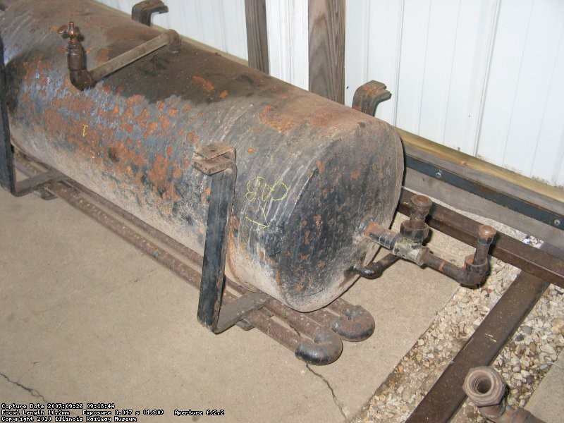 Air tanks removed for testing