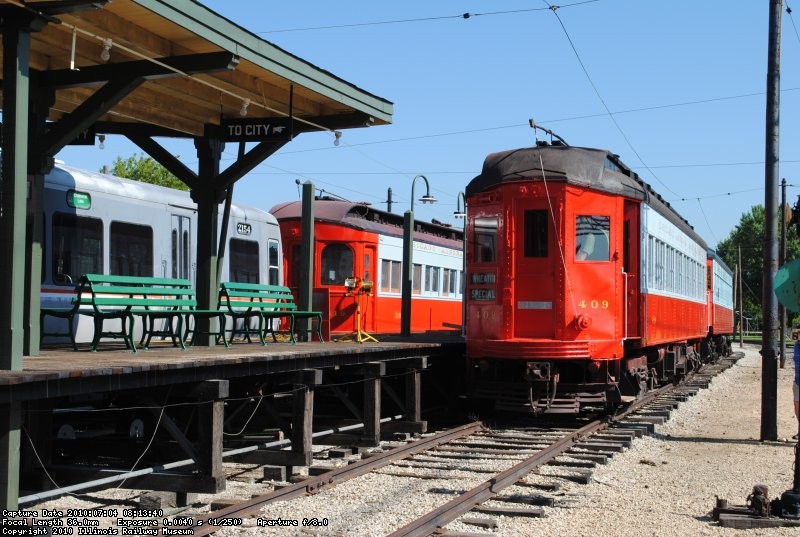 Trains staged for the evening rush