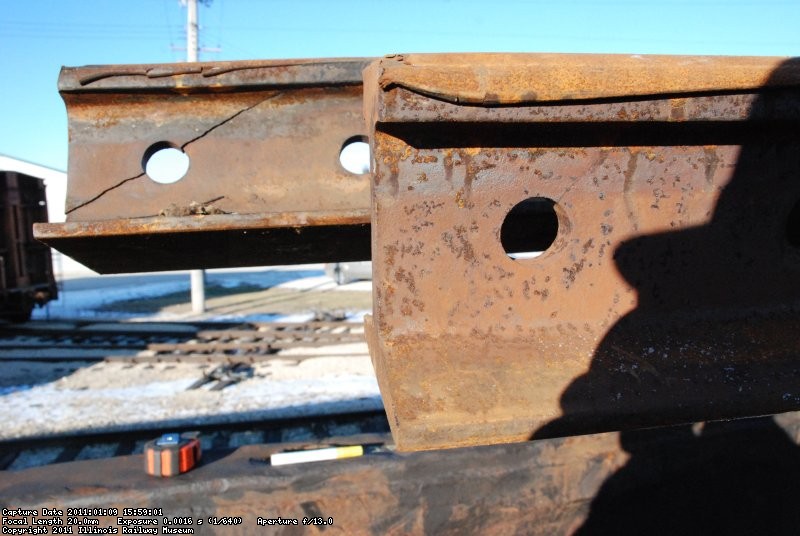 Both with cracked bolt holes... 