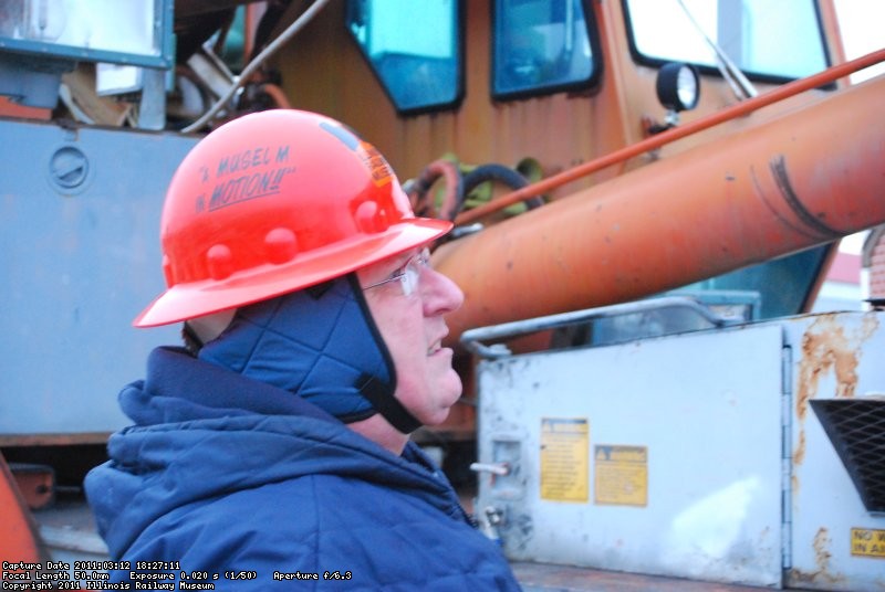 His hard hat says it all.