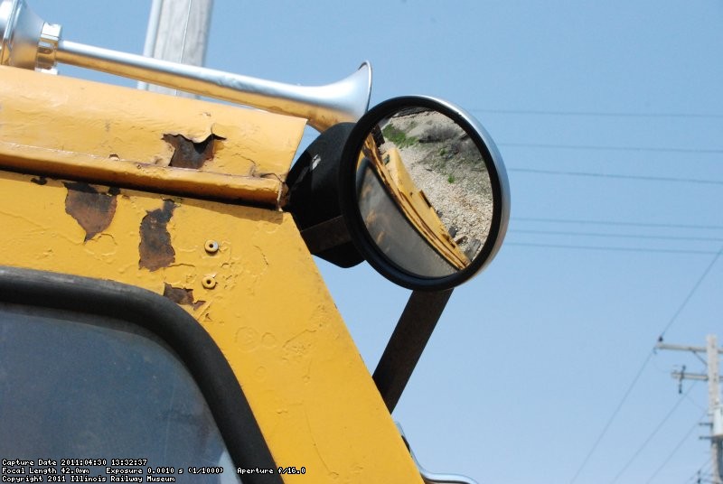 new mirror on the tie crane