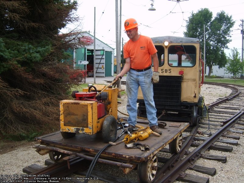 making sure the saw had all the UMPH it needed.