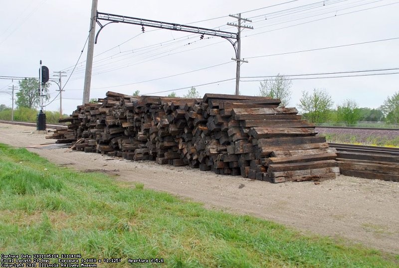 Used tie pile 5-14-11