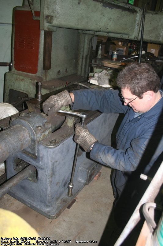 Stu setting the planer