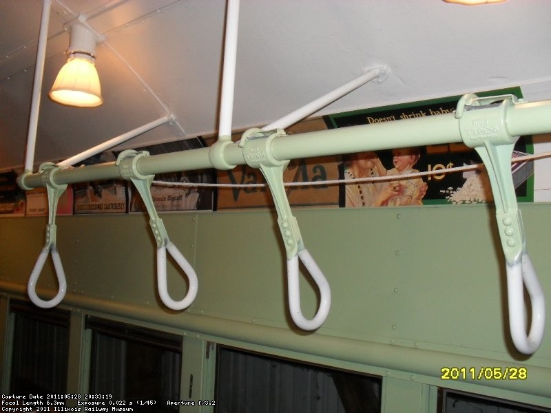 Finished product!! Painting of standee grab irons by Roger... RI 2582 May 2011