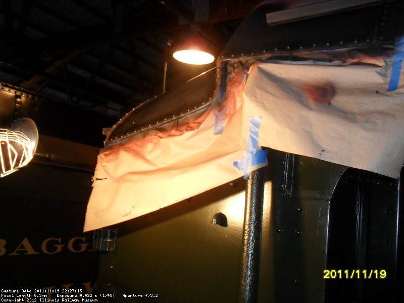 Painting the corners on the roof  11-19-2011