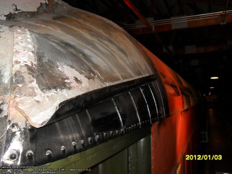 the roof before scraping and painting   1-3-12