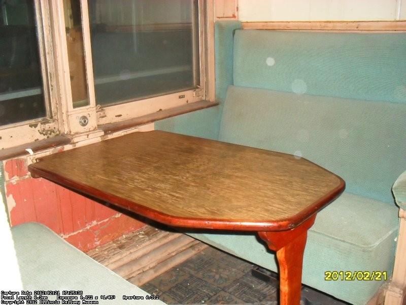 Recently restored section table for John Mcloughlin Feb 2012