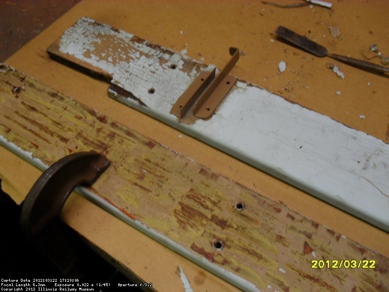 Shelf brackets for women's bathrm. This is how they will be reinstalled.  3-12