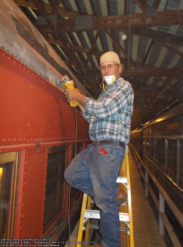 Bob Olsen working on the roof 9-24-14  DSCN1134