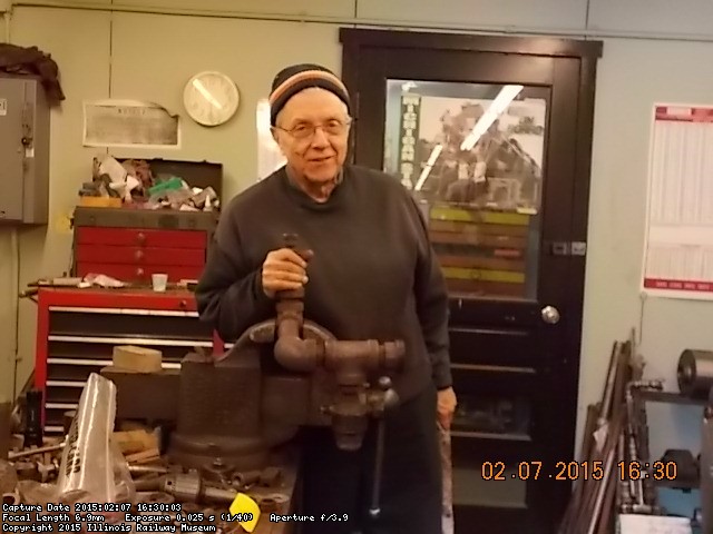 Here is Tom working on a pipe fitting 2-7-15  DSCN1248