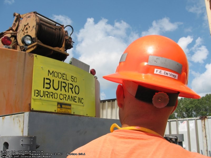 Frank checking out the burro