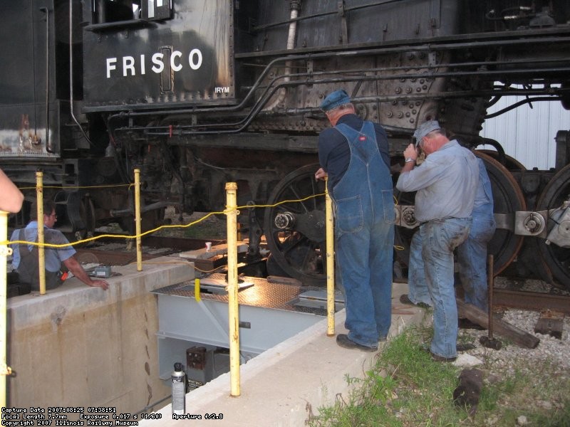 Dropping the rear axle on the 1630