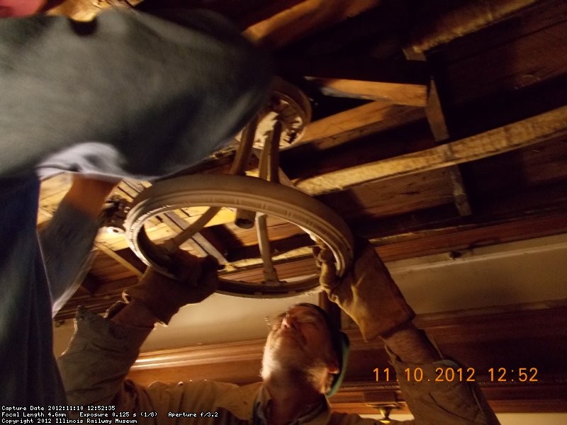 Removing the other beautiful light fixture 11-10-2012