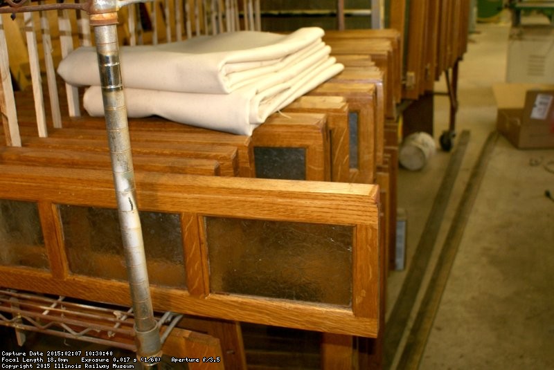 72 new white oak windows manufactured, stained, and glazed by Tim in the shop - Photo by Buzz Morisette