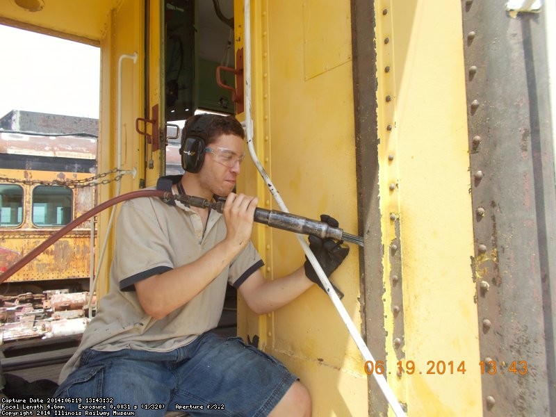 Austin Harvey needle chipping.   He now has the nickname of "Ace the chipper"  DSCN0926