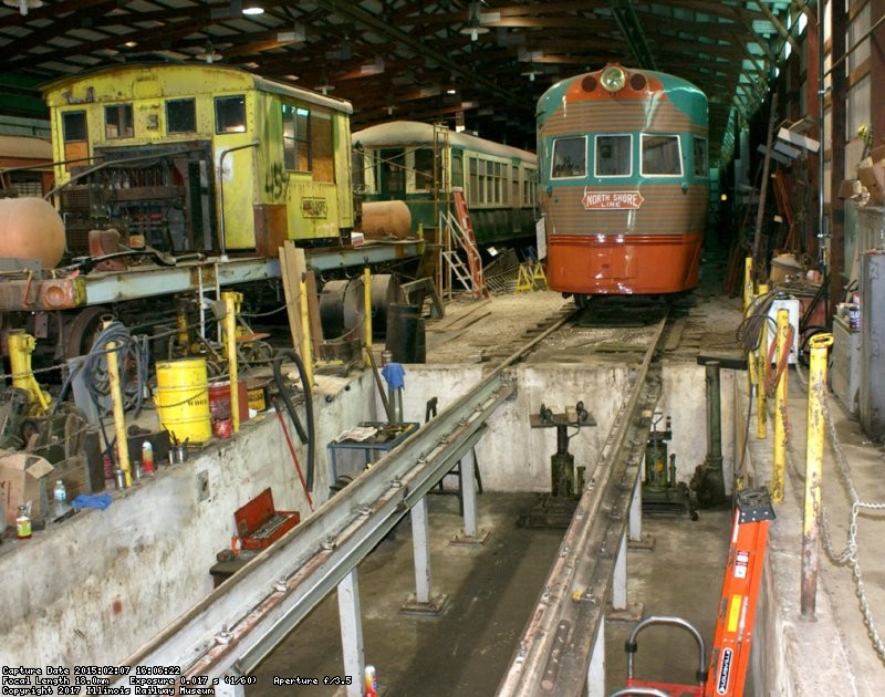 16 Electro Line waiting to be moved over pit  photo by Buzz Morisette 2-7-15