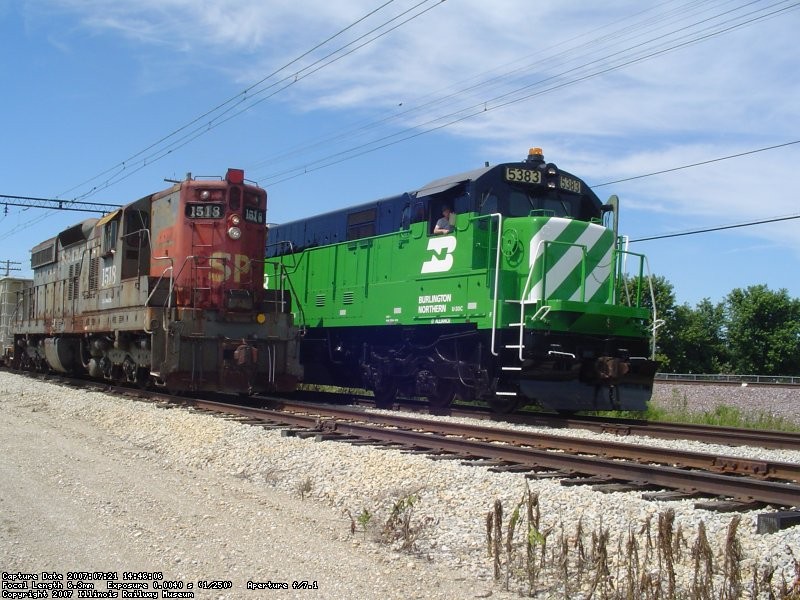 SP 1518 & BN 5383  07-21-07