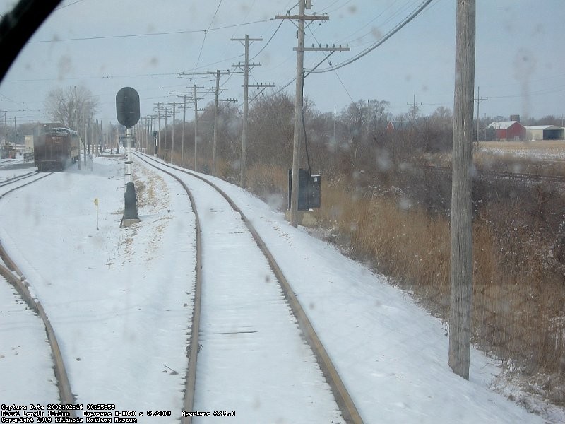 Everything on the right was cut back by the end of the day.  And the snow was gone too