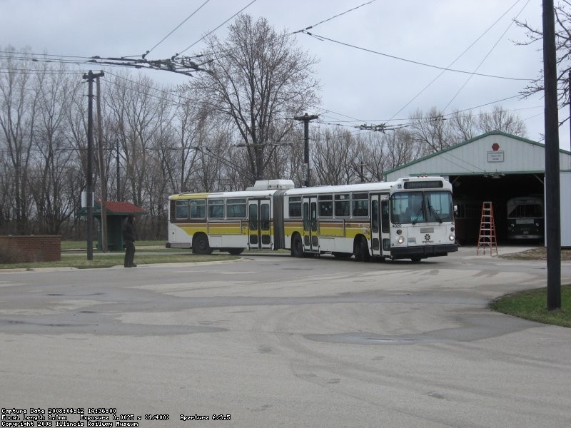 After inspection, project leader Richard Schauer takes it for it's initial trip around the loop! (04/12/208)
