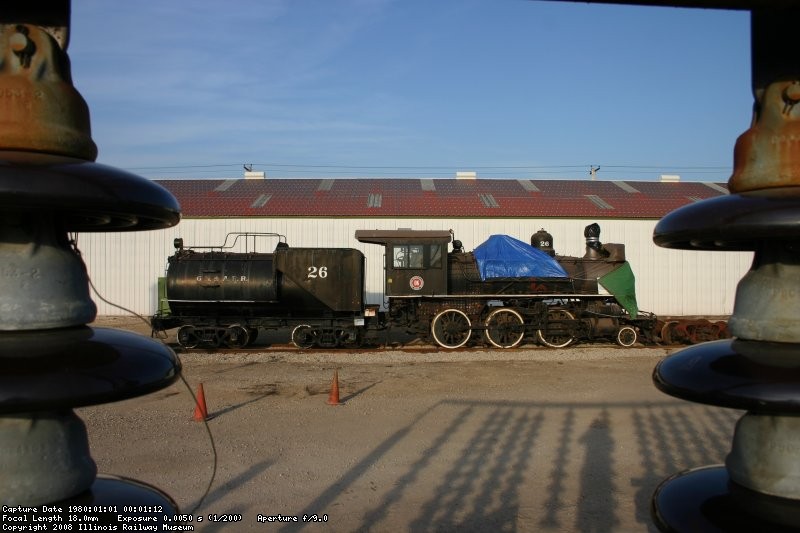 GN&ARR 26 sits on the new drop pit lead