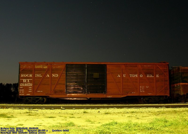 R.I. 264070 rests on a clear evening