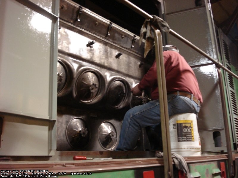 Rich Witt prepping prime mover for primer