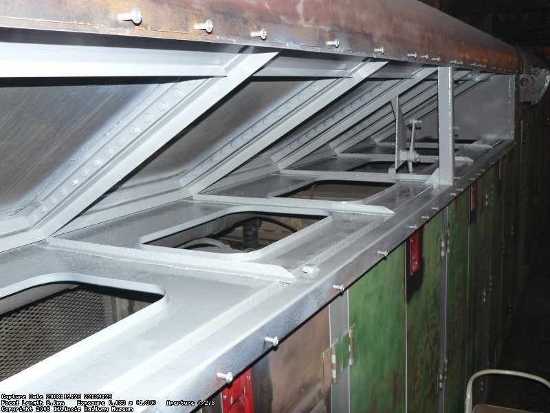 The engineers side radiator compartment was completed with the last couple coats of paint.