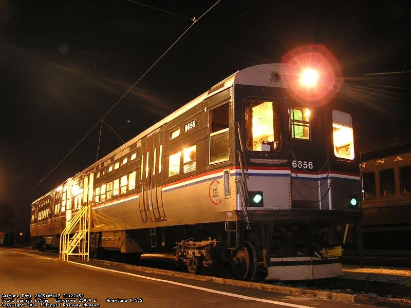 CTA 6655 and 6656 at the depot awaiting their next trip