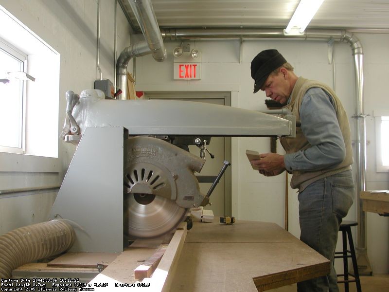Bob Kutella in shop, 2004