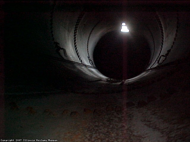 A VIEW OF THE TANK INTERIOR.  THE HOLES IN THE TOP OF THE TANK STALL HAVE TO BE INSERTED.