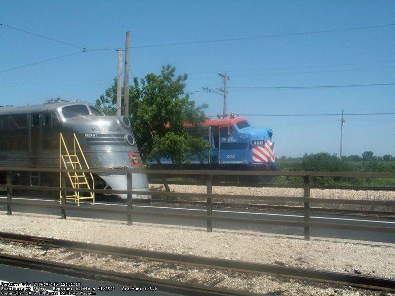 CB&Q 991 & METRA 308