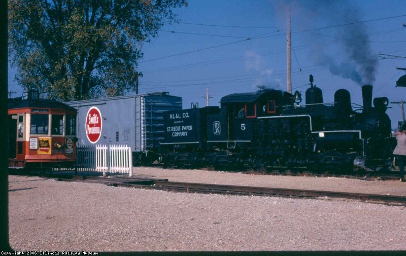 The shay on a freight