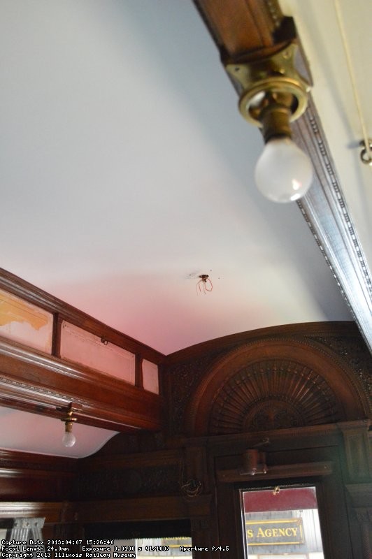 Ely ceiling facing the observation platform