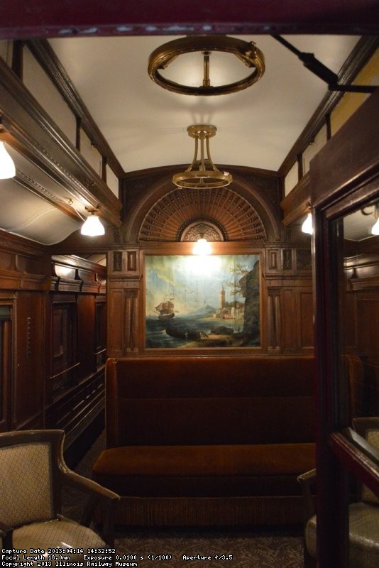 The globes are being cleaned, this ceiling work is otherwise complete